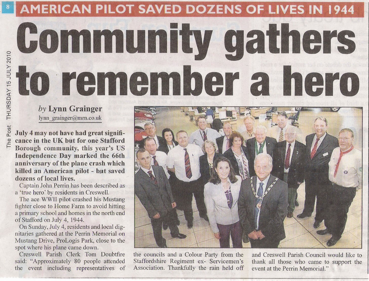 Newspaper article